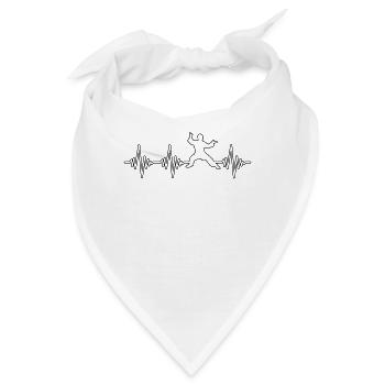 Kampfsport Herzschlag - Bandana - Weiß - Vorne