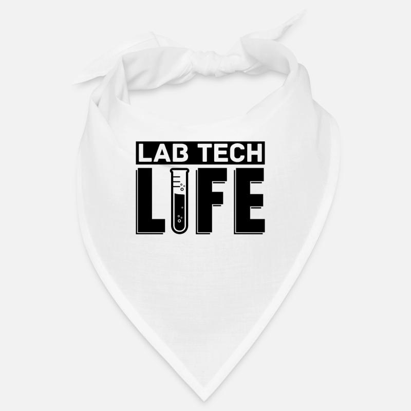 Labor Labortechniker Lab Tech Life Geschenkidee - Bandana - Weiß