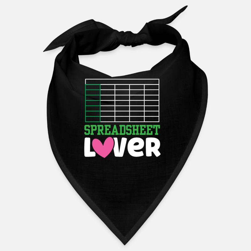 Lovers of Spreadsheets Table Spreadsheet Bandana