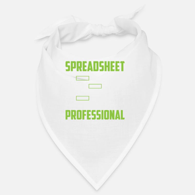 Table de travail professionnelle Spreadsheet Comptable - Bandana - blanc