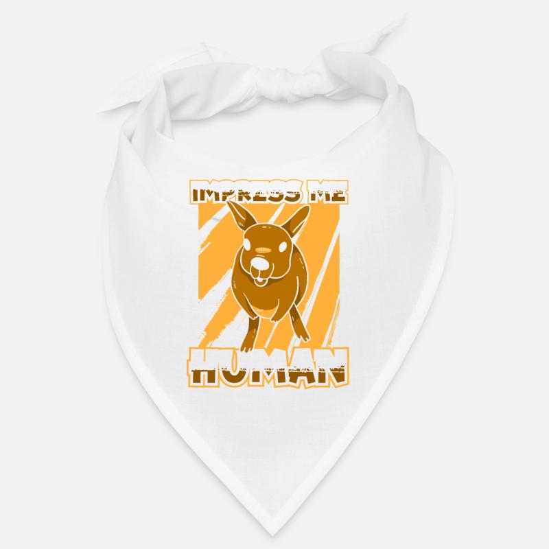 Känguru - Bandana - Weiß