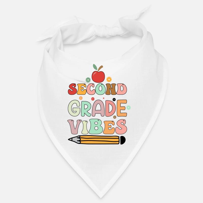 Zweite Klasse Vibes 2. Klasse Retro Back To School Bandana