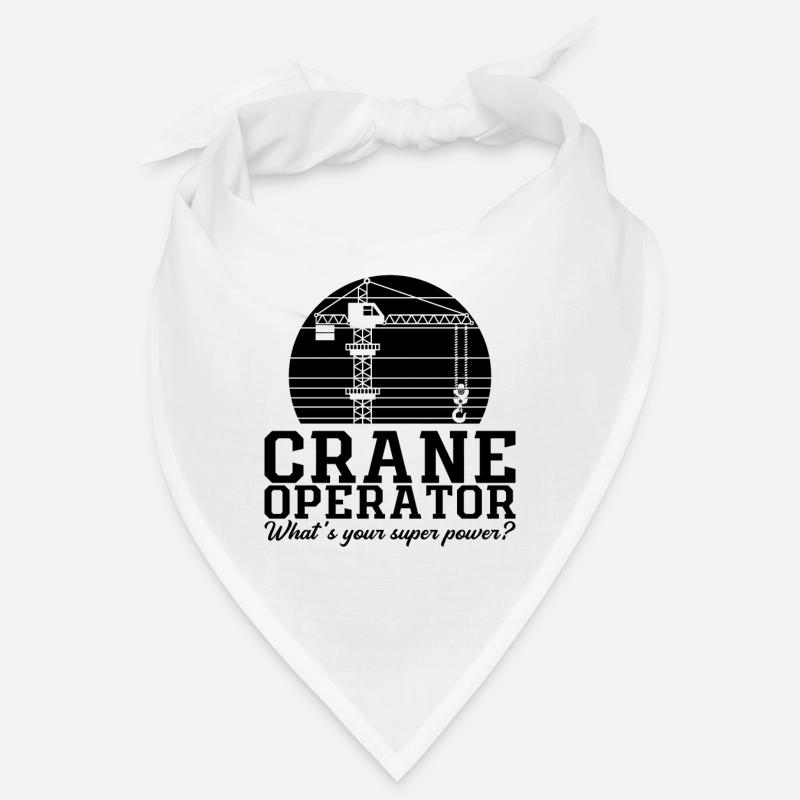 Kranführer Kranfahrer Bauarbeiter Geschenkidee Bandana