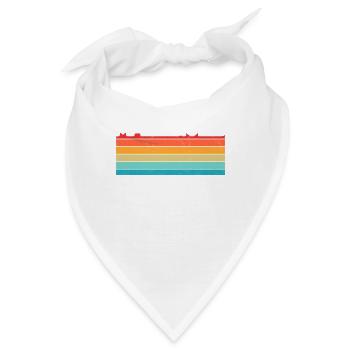 Vintage Malediven Urlaub Reise Malediven - Bandana - Weiß - Vorne