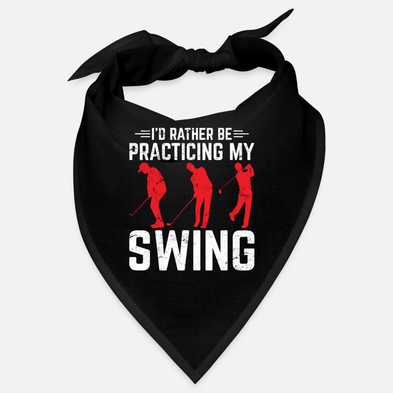 I'd Rather Be Practicing My Swing Golf Funny Golfi Bandana