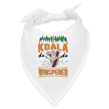 Koala Whisperer Koala Flüsterer Koalabär - Bandana - Weiß - Vorne