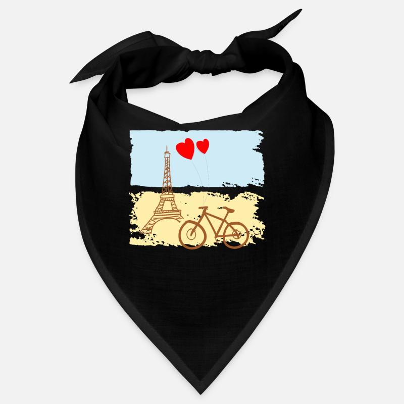 Paris Eiffelturm Frankreich Baguette Stadt Liebe Bandana