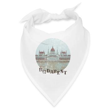 Budapester Stadtparlament - Bandana - Weiß - Vorne