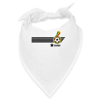 Ghana Black Stars Ghanaisch Fussball Fan Trikot - Bandana - Weiß - Vorne