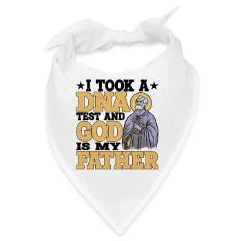 I Took A DNA Test And God Is My Father 16 - Bandana - Weiß - Vorne