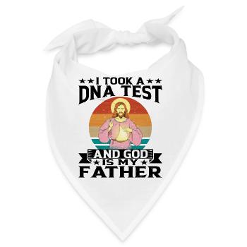 I Took A DNA Test And God Is My Father 15 - Bandana - Weiß - Vorne