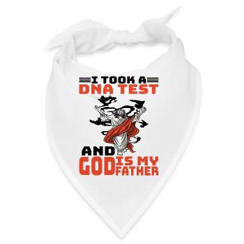 I Took A DNA Test And God Is My Father 18 - Bandana - Weiß - Vorne