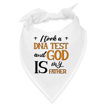 I Took A DNA Test And God Is My Father 7 - Bandana - Weiß - Vorne