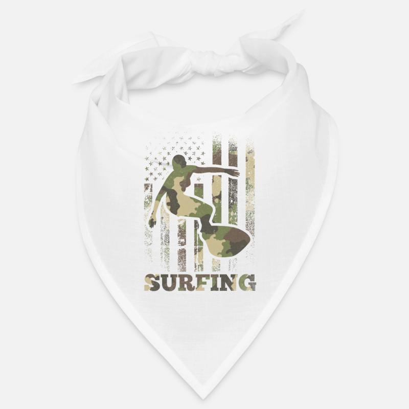 Surf, Camouflage, Drapeau, Surf, Drapeau américain, Bandana