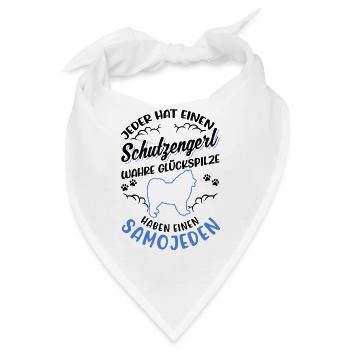 Samojede Schutzengel Schlittenhund Samojeden - Bandana - Weiß - Vorne