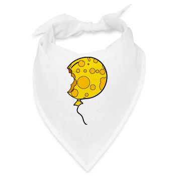 Käse Ballon - Bandana - Weiß - Vorne