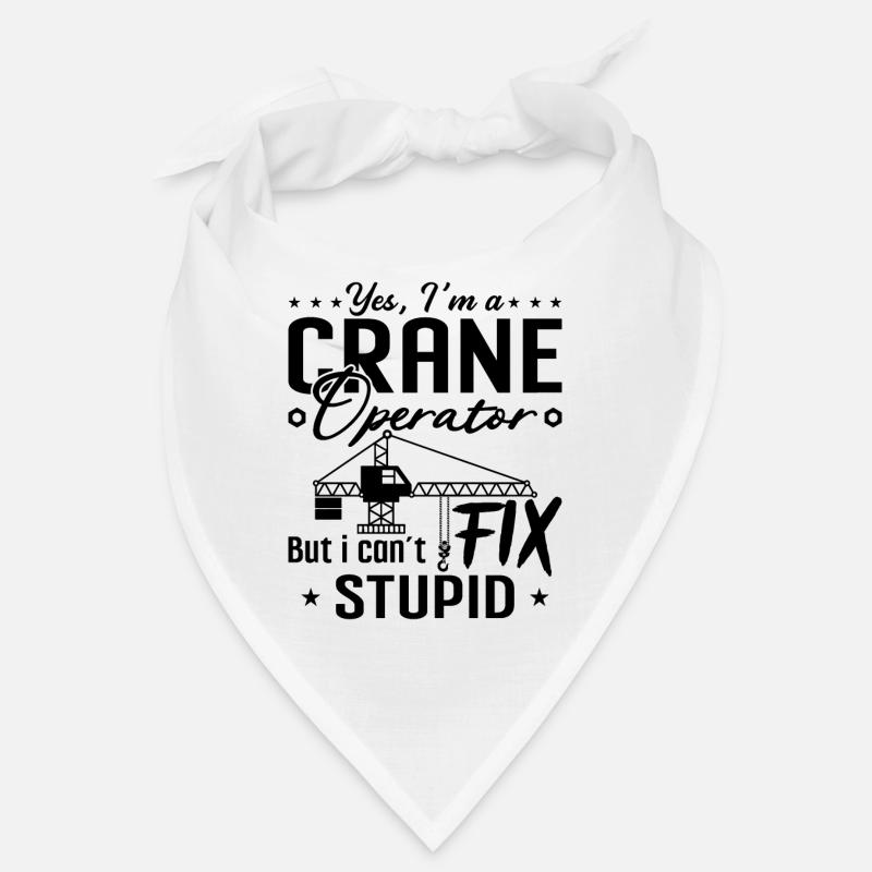 Grutier Ouvrier de la Construction Profession Grue Idée Cadeau Bandana