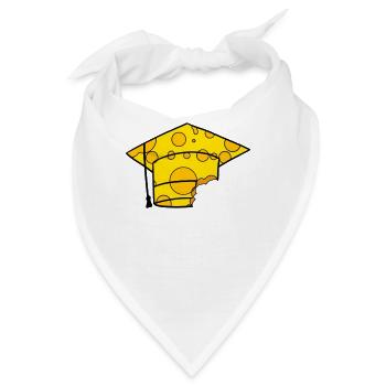 Studium Abschluss Absolventenkappe - Bandana - Weiß - Vorne