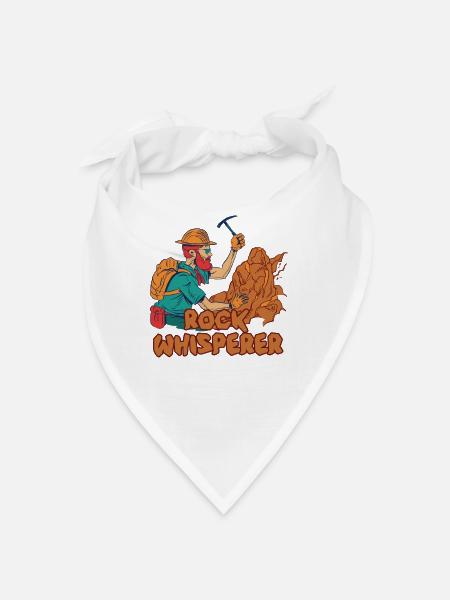 Stone Whisperer Geology Student Geology Geology - Bandana - white