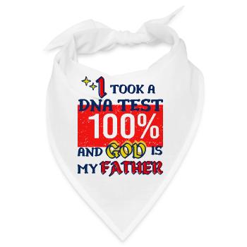 I Took A DNA Test And God Is My Father 26 - Bandana - Weiß - Vorne