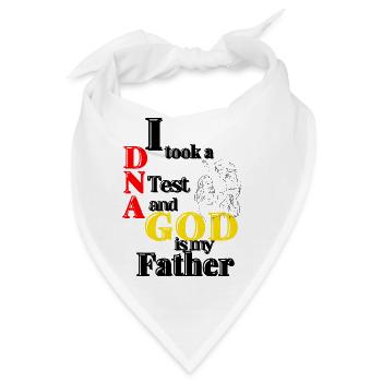 I Took A DNA Test And God Is My Father 24 - Bandana - Weiß - Vorne