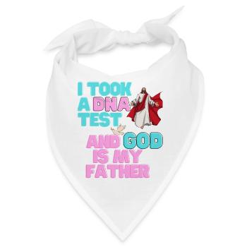 I Took A DNA Test And God Is My Father 25 - Bandana - Weiß - Vorne