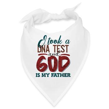 I Took A DNA Test And God Is My Father 19 - Bandana - Weiß - Vorne