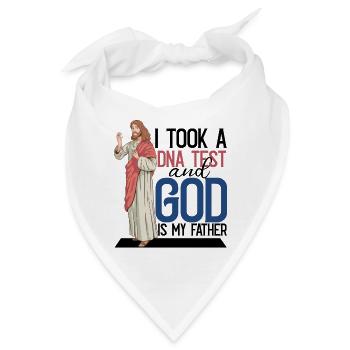 I Took A DNA Test And God Is My Father 20 - Bandana - Weiß - Vorne