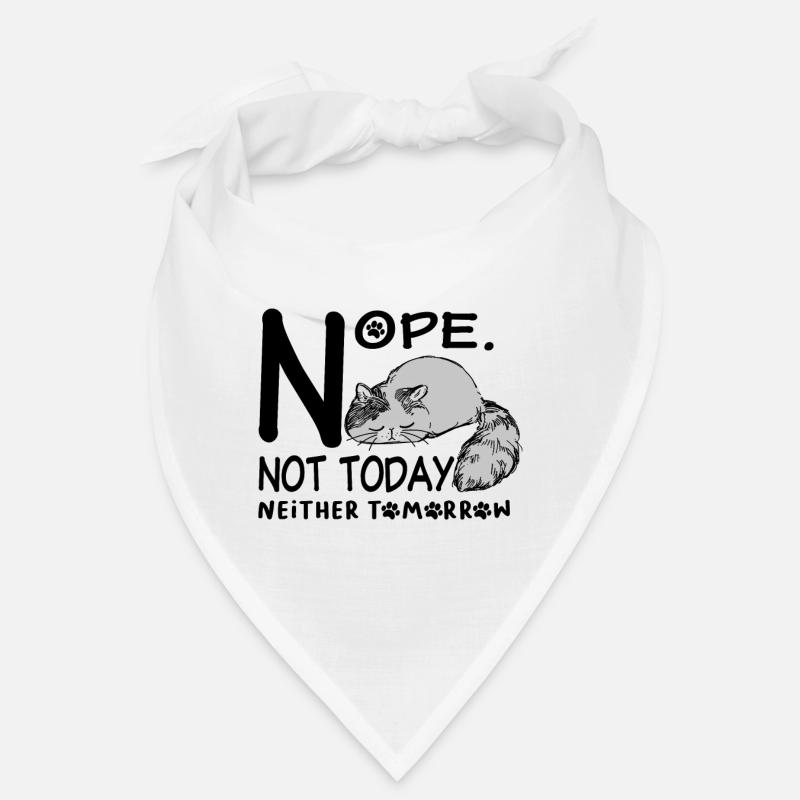 Lazy cat not today and tomorrow also non-putty Bandana