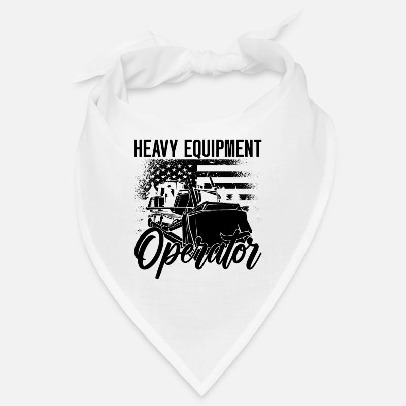 Excavator Caterpillar Bulldozer Construction Worker Gift Idea Bandana