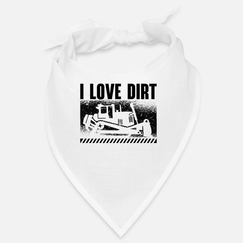 Excavatrice Ouvrier de la construction Caterpillar Bulldozer Idée cadeau Bandana