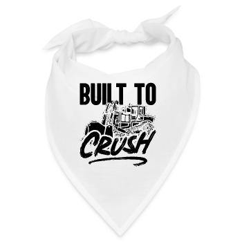 Planierraupe Bagger Bau Bulldozer Geschenkidee - Bandana - Weiß - Vorne