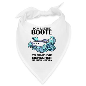 Motorboot Kapitän - Bandana - Weiß - Vorne