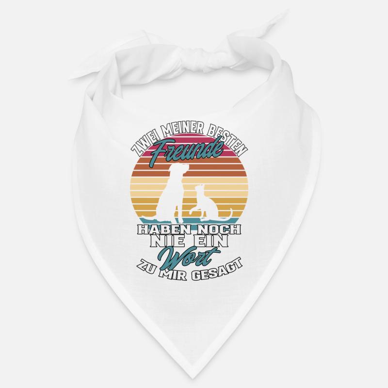 Katze & Hund Beste Freunde Spruch Geschenkidee Bandana