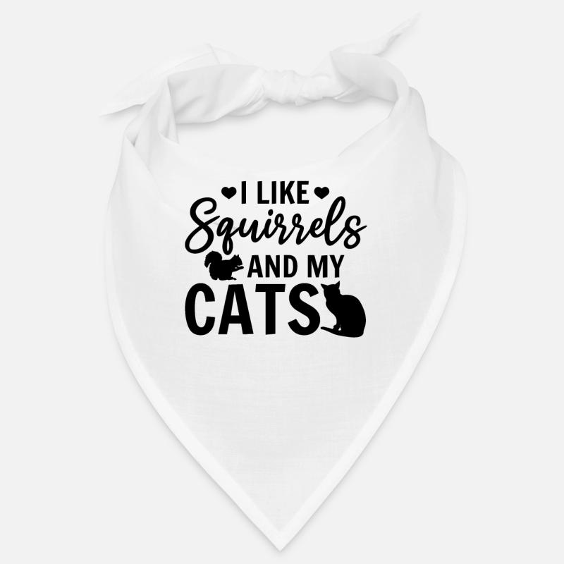 J’aime les écureuils et mes chats Bandana