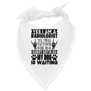 Radiologie Krankenhaus Lustige Coole Geschenkidee - Bandana - Weiß - Vorne