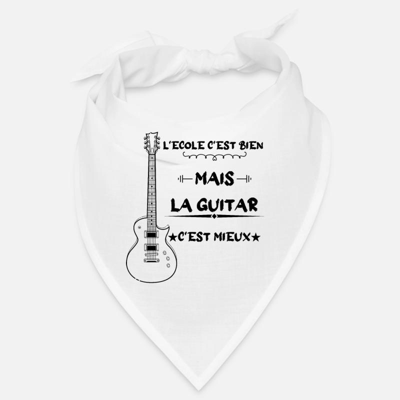 l'école c'est bien mais la guitar c'est mieux Bandana