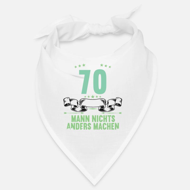 Mit 70 nichts anders nur langsamer 70 Geburtstag Bandana