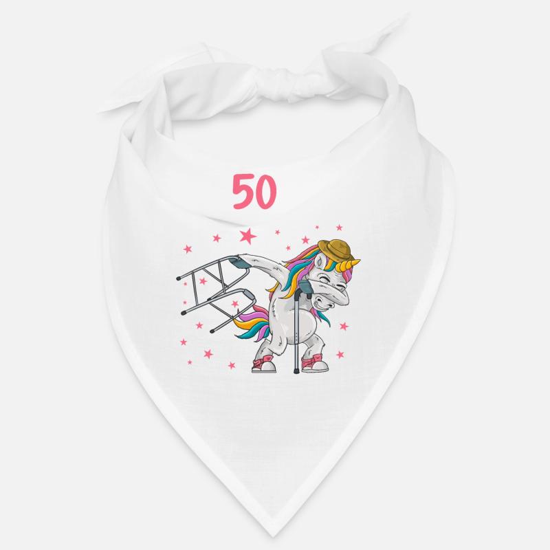 Mit 50 nichts anders nur langsamer 50 Geburtstag - Bandana - Weiß
