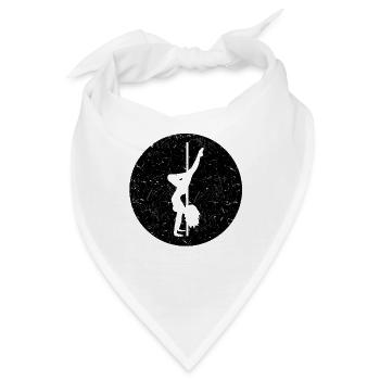 Pole Dancing Silhouette Pole Dancer Pole - Bandana - Weiß - Vorne