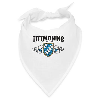 Tittmoning Oberbayern Landkreis Traunstein - Bandana - Weiß - Vorne
