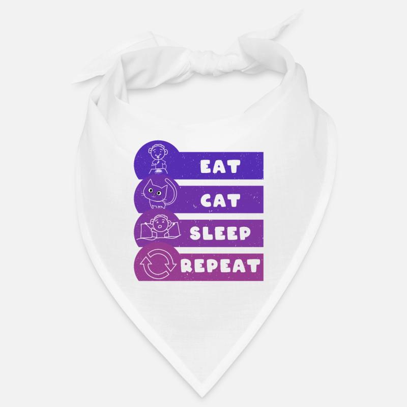 Manger Chat Dormir Répéter Bandana