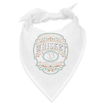 33 Jahre Ich bin wie guter Whisky 33. Geburtstag - Bandana - Weiß - Vorne