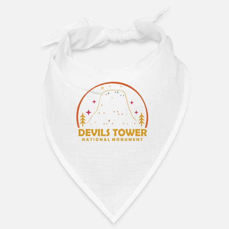 Devils Tower Wyoming Mountain National Monument Wall Bandana