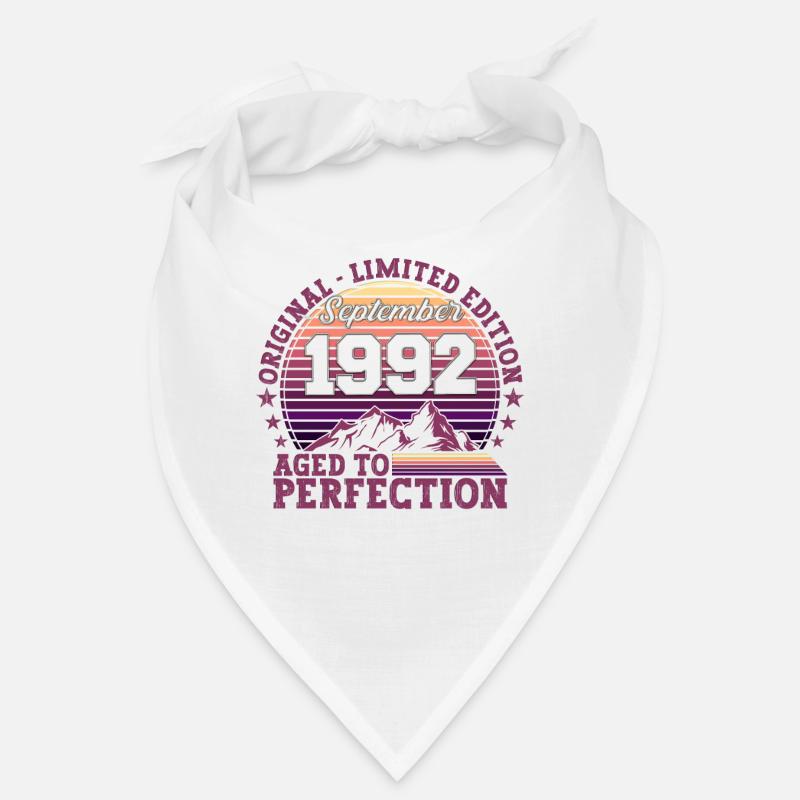 Original Septembre 1992 30th Birthday Gift Bandana