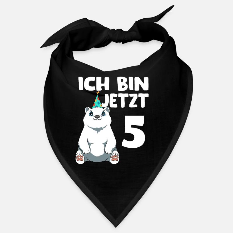 5. Geburtstag Eisbär - 5 Jahre Alt Geschenk Bandana