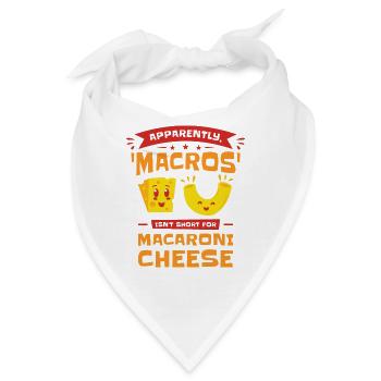 Keto Makros Diätassistent Makkaroni & Käse - Bandana - Weiß - Vorne