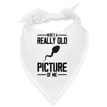 Ein altes Bild von mir - Spruch witziges Design - Bandana - Weiß - Vorne