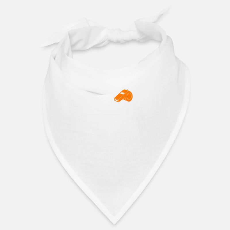 Pfeife Schiedsrichter Schiri - Bandana - Weiß