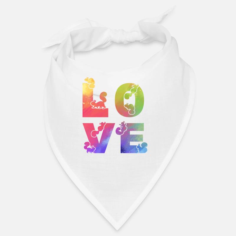 Écureuil Amour Écureuils Mignon Écureuil Bandana
